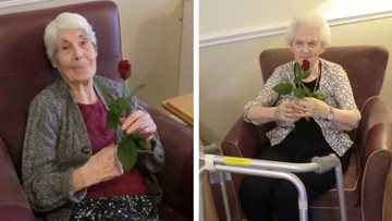 Residents celebrate Valentine’s Day at Armley care home
